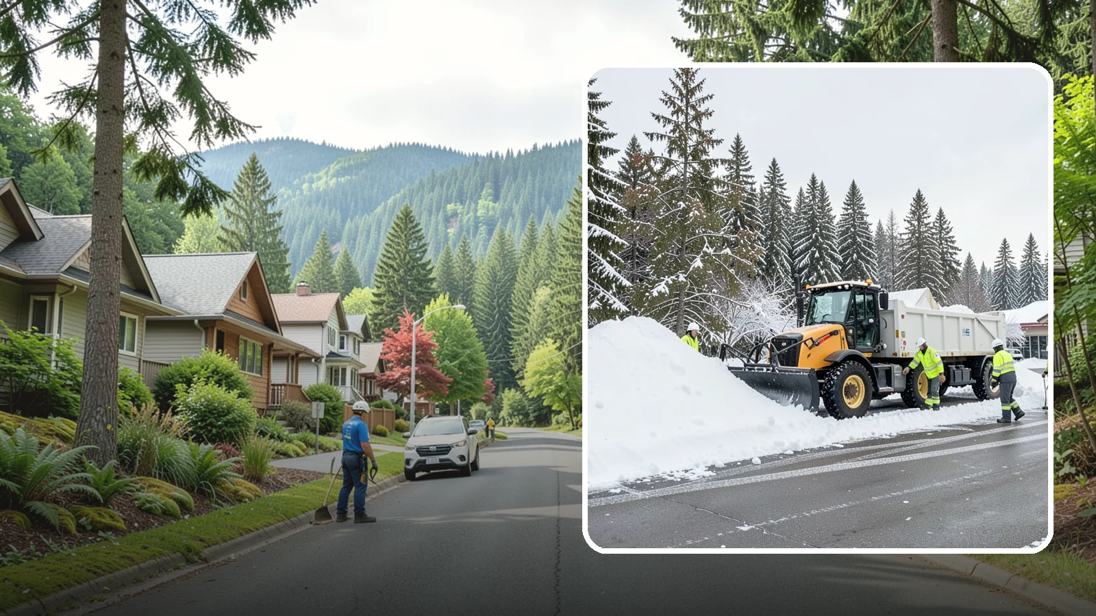 Retail Snow Hauling in Darrington, Snohomish County, WA - We haul snow away from retail storefronts and lots so customer parking and entrances stay open and inviting.