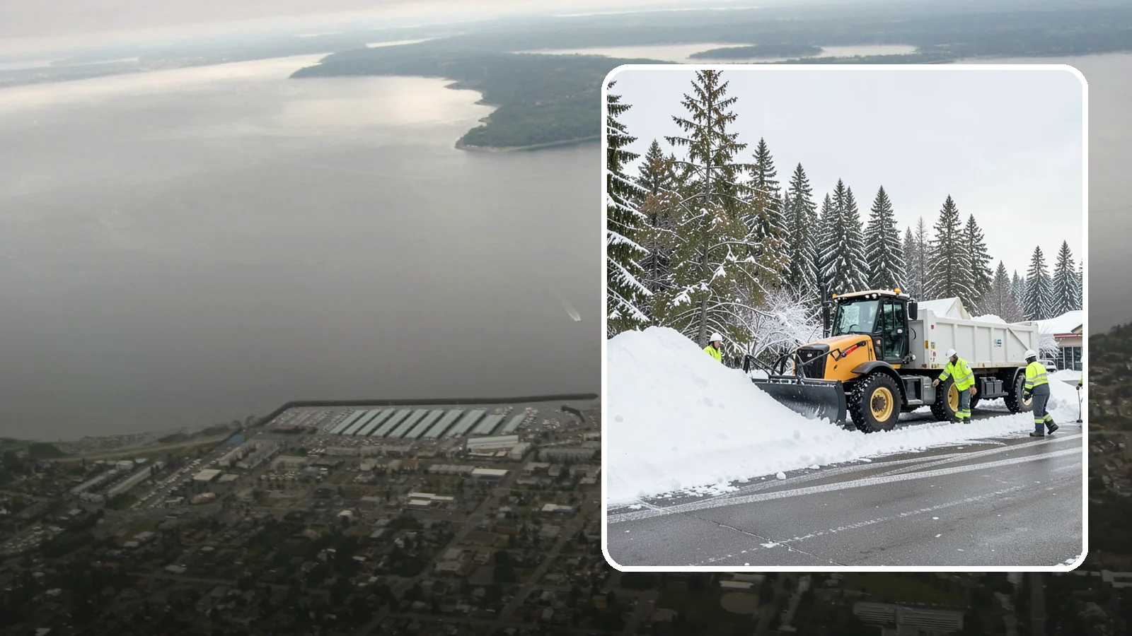Retail Snow Hauling in Des Moines, King County, WA - We haul snow away from retail storefronts and lots so customer parking and entrances stay open and inviting.