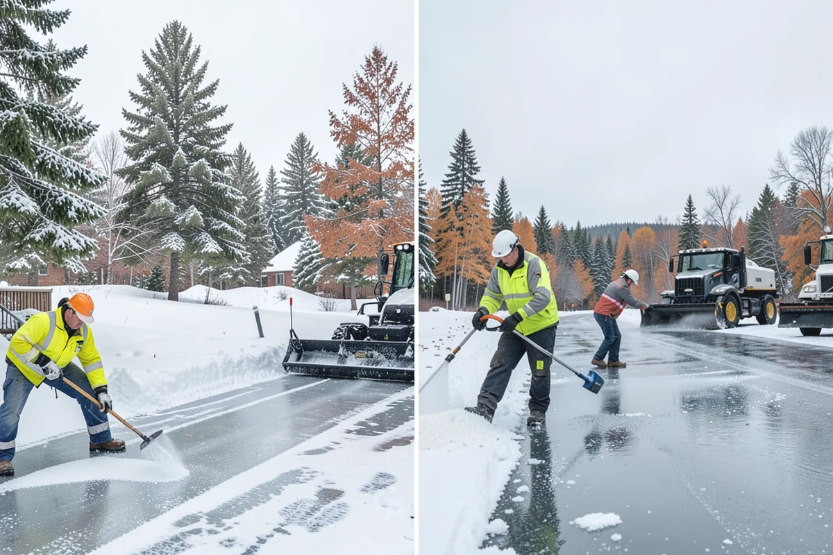 Retail Snow Hauling in Des Moines, King County, WA - We identify piles blocking parking and storefront views