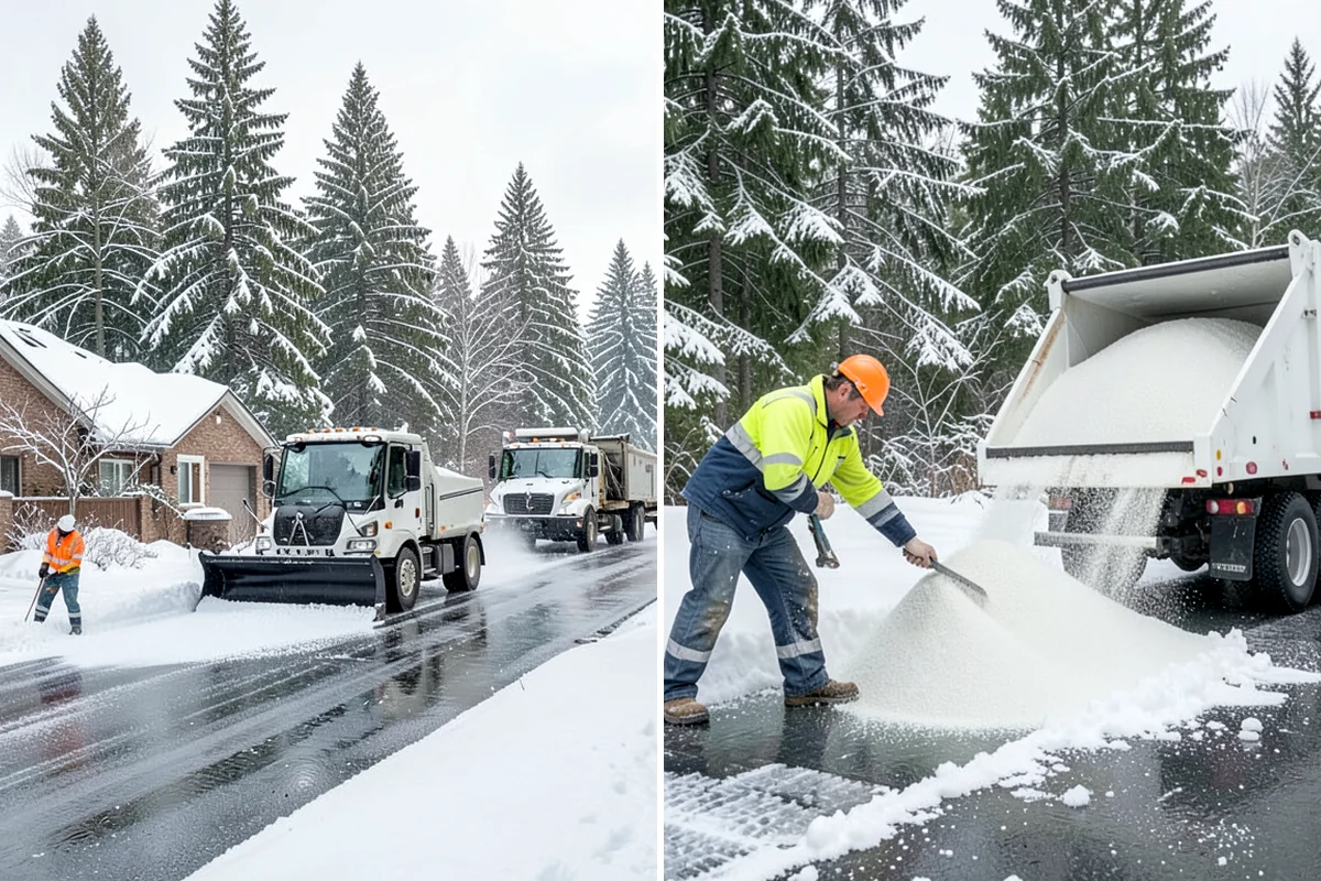 Retail Snow Hauling in DuPont, Pierce County, WA - We identify piles blocking parking and storefront views