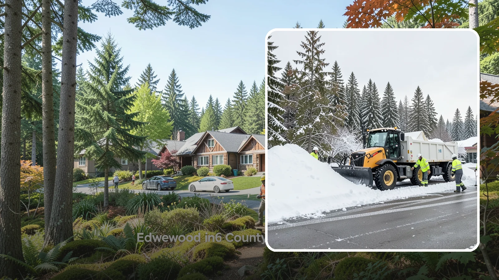 Retail Snow Hauling in Edgewood, Pierce County, WA - We haul snow away from retail storefronts and lots so customer parking and entrances stay open and inviting.