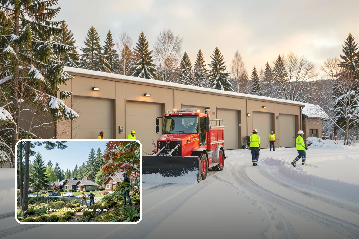 Retail Snow Hauling in Edgewood, Pierce County, WA - Keeps storefronts visible and parking fully open