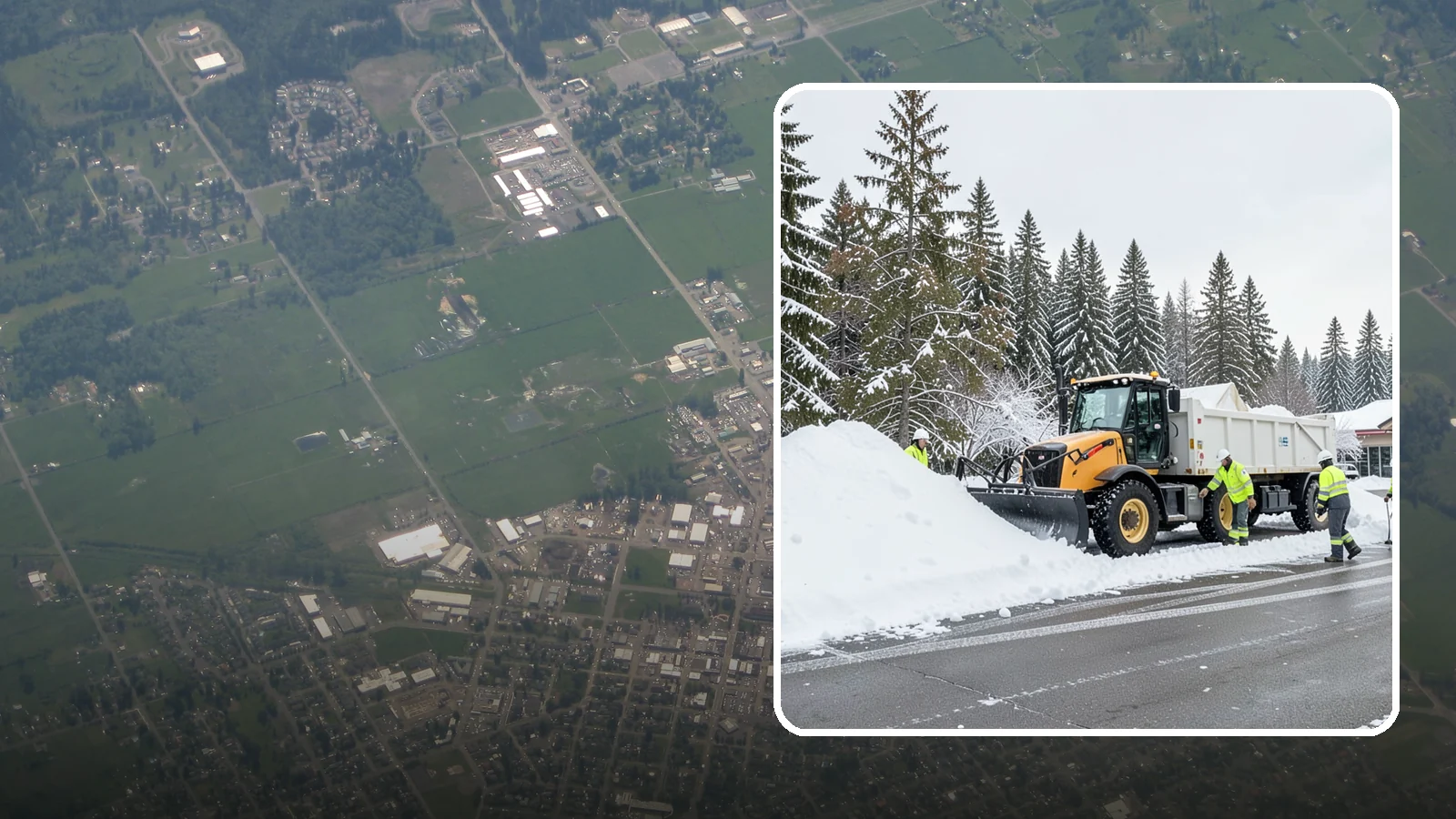 Retail Snow Hauling in Enumclaw, King County, WA - We haul snow away from retail storefronts and lots so customer parking and entrances stay open and inviting.