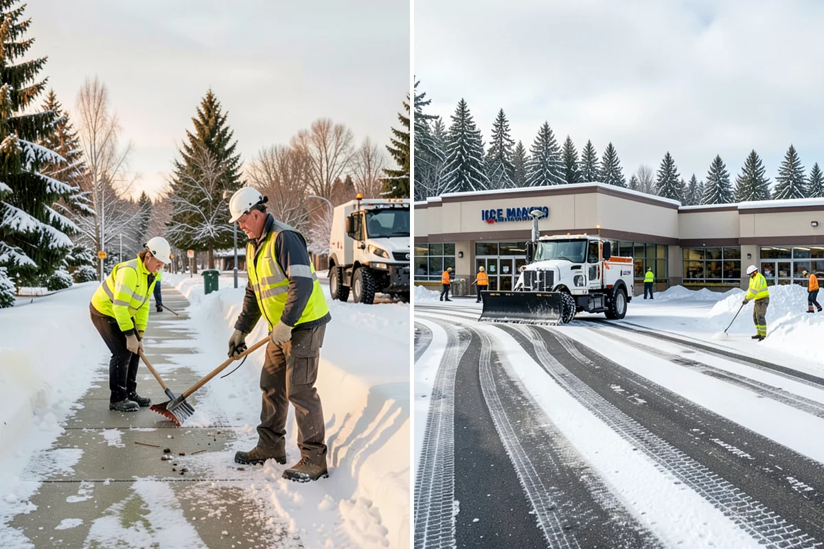Retail Snow Hauling in Everett, Snohomish County, WA - We identify piles blocking parking and storefront views