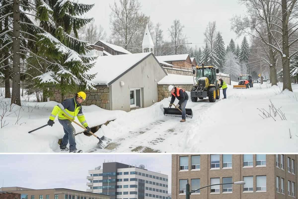 Retail Snow Hauling in Everett, Snohomish County, WA - Retail hauling is best done after accumulation builds or when repeated freezes turn storefront piles into lasting ice.