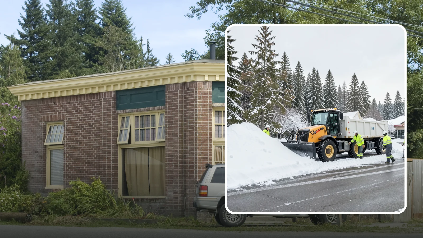 Retail Snow Hauling in Hamilton, Skagit County, WA - We haul snow away from retail storefronts and lots so customer parking and entrances stay open and inviting.