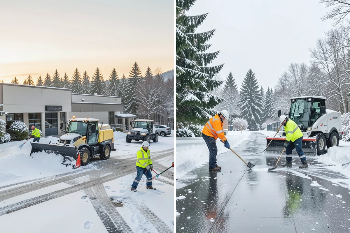 Retail Snow Hauling in Hamilton, Skagit County, WA - We identify piles blocking parking and storefront views