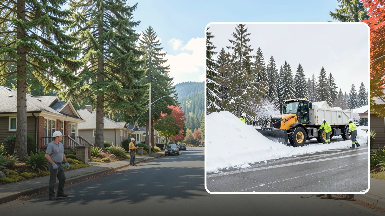 Retail Snow Hauling in Hunts Point, King County, WA - We haul snow away from retail storefronts and lots so customer parking and entrances stay open and inviting.