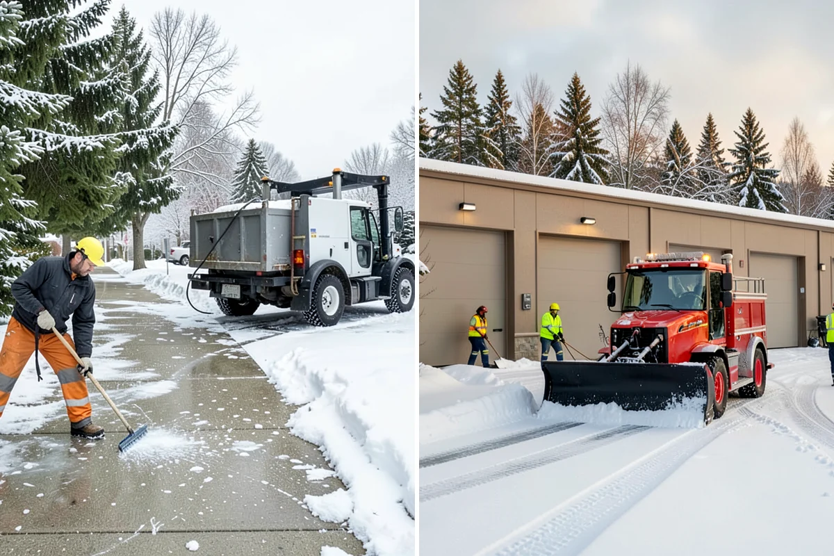 Retail Snow Hauling in Hunts Point, King County, WA - We identify piles blocking parking and storefront views