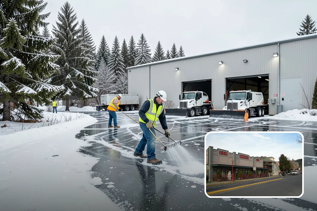 Retail Snow Hauling in Issaquah, King County, WA - Keeps storefronts visible and parking fully open