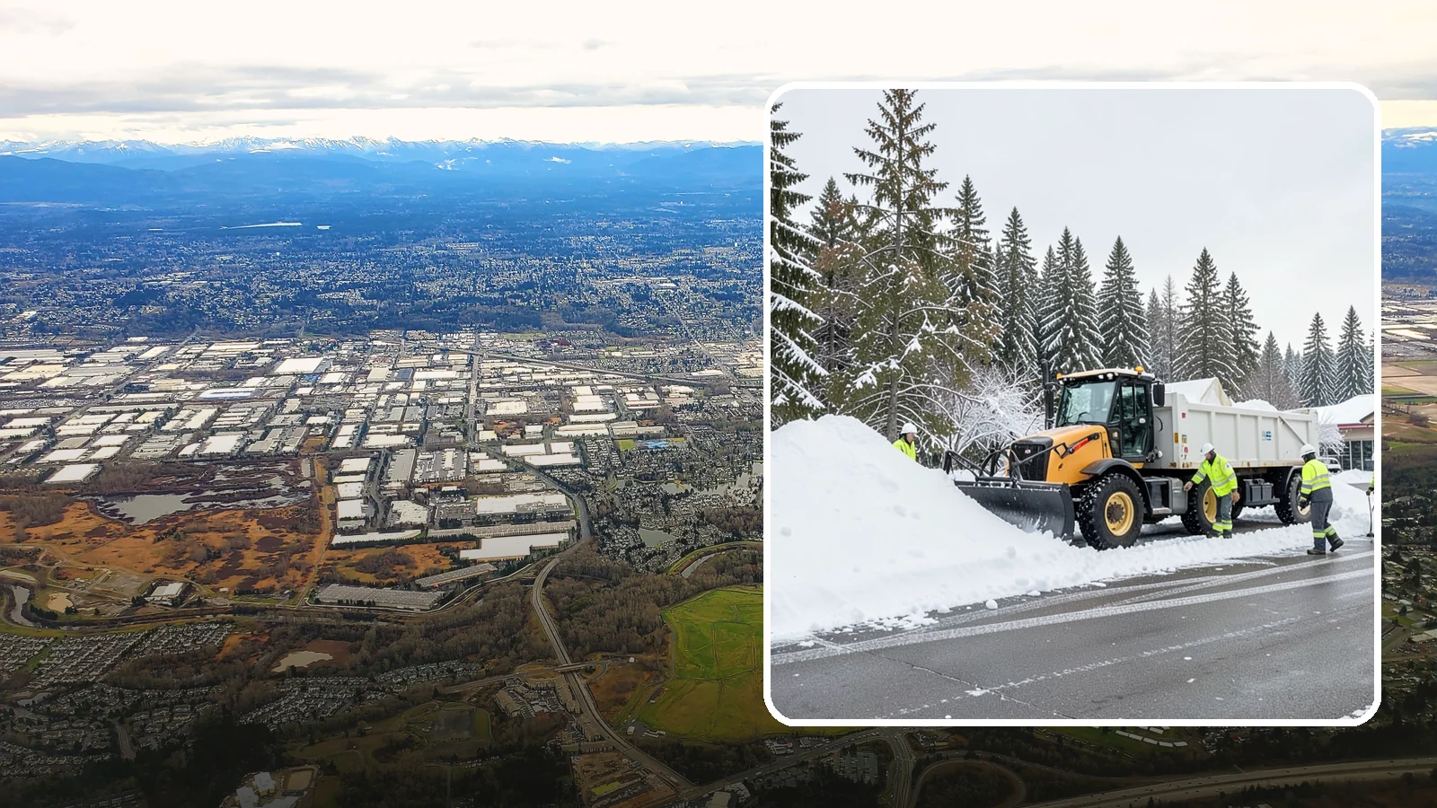 Retail Snow Hauling in Kent, King County, WA - We haul snow away from retail storefronts and lots so customer parking and entrances stay open and inviting.