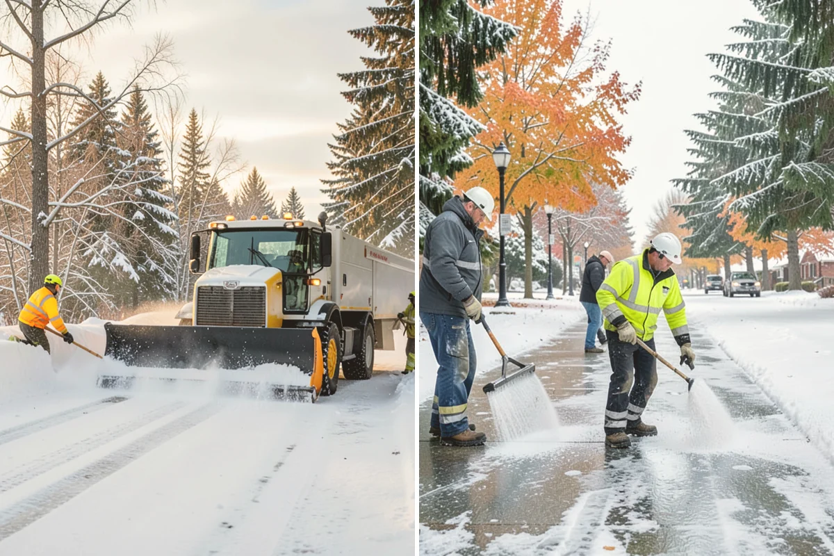 Retail Snow Hauling in Kent, King County, WA - We identify piles blocking parking and storefront views