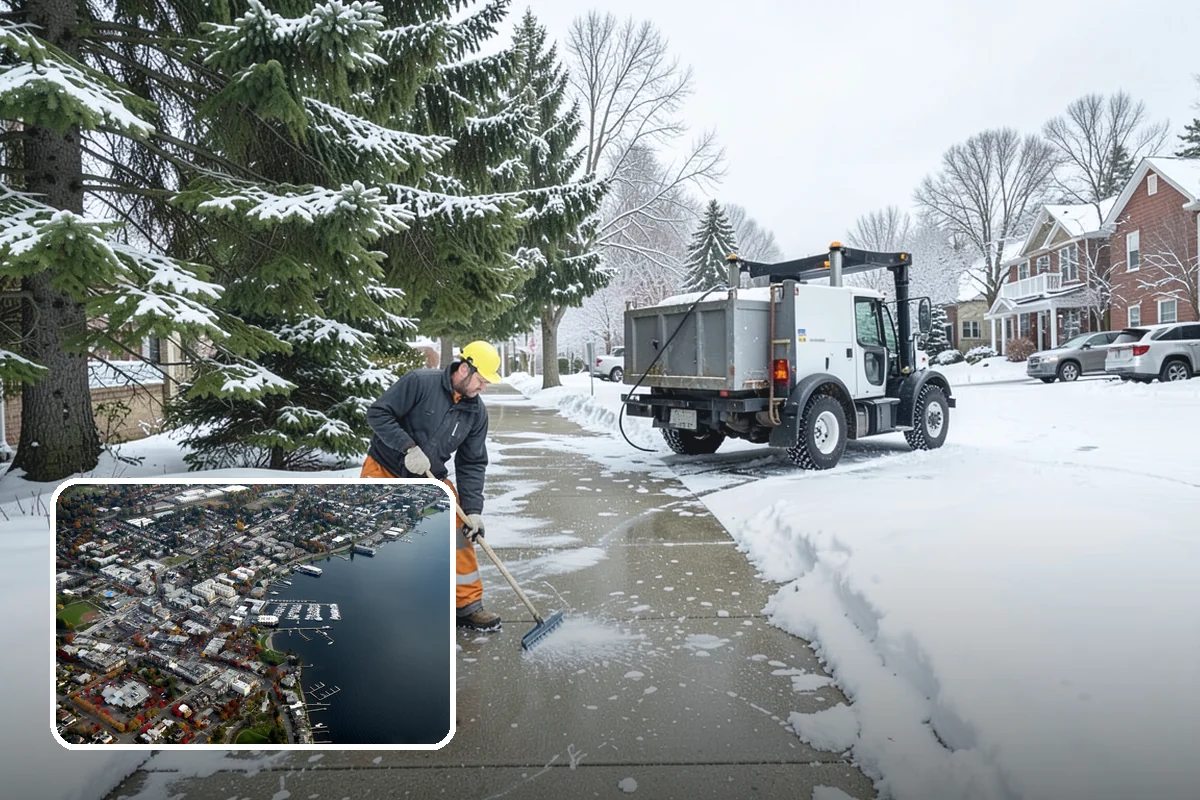 Retail Snow Hauling in Kirkland, King County, WA - Keeps storefronts visible and parking fully open