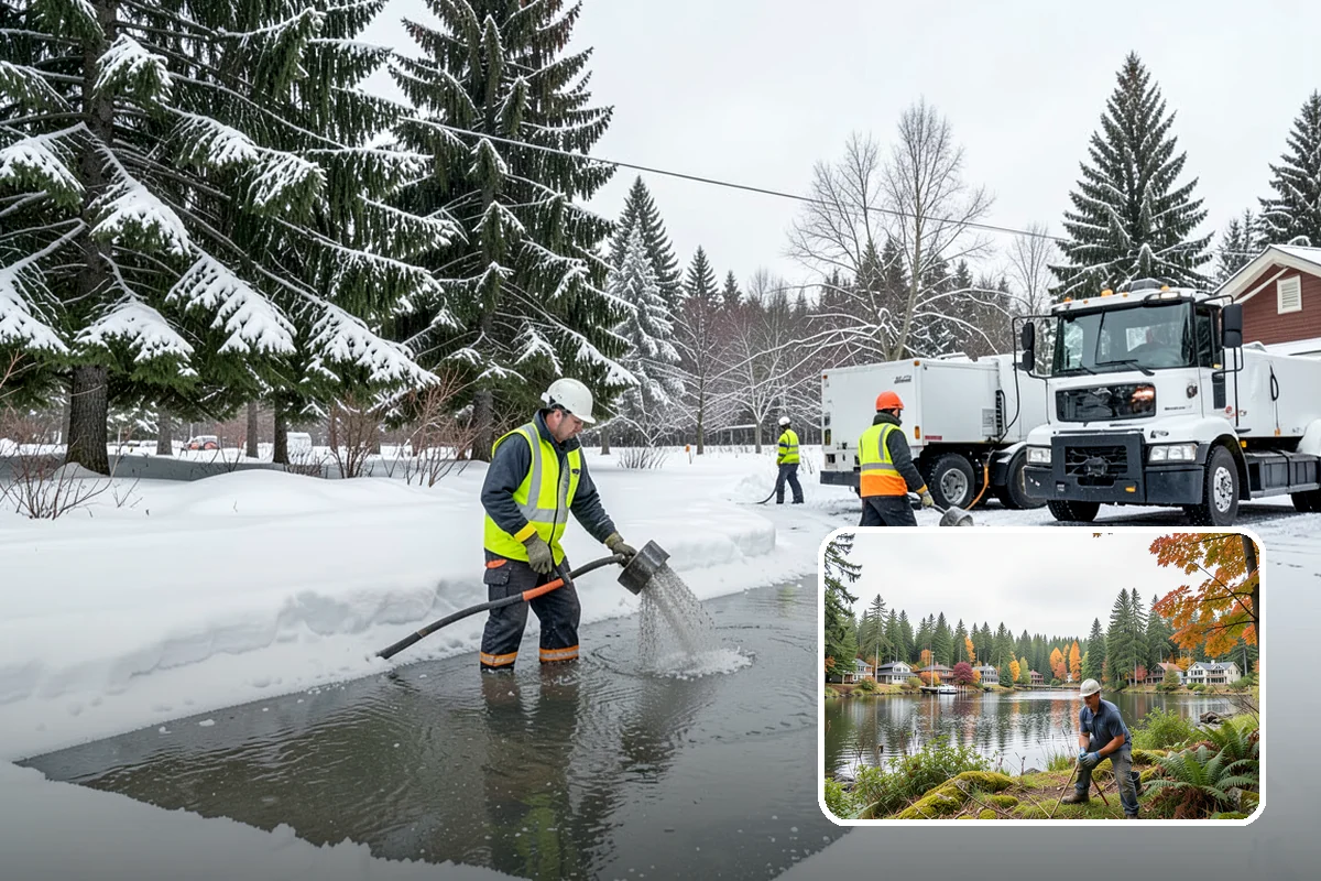 Retail Snow Hauling in La Conner, Skagit County, WA - Keeps storefronts visible and parking fully open