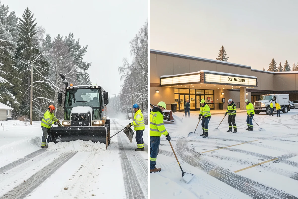 Retail Snow Hauling in La Conner, Skagit County, WA - We identify piles blocking parking and storefront views