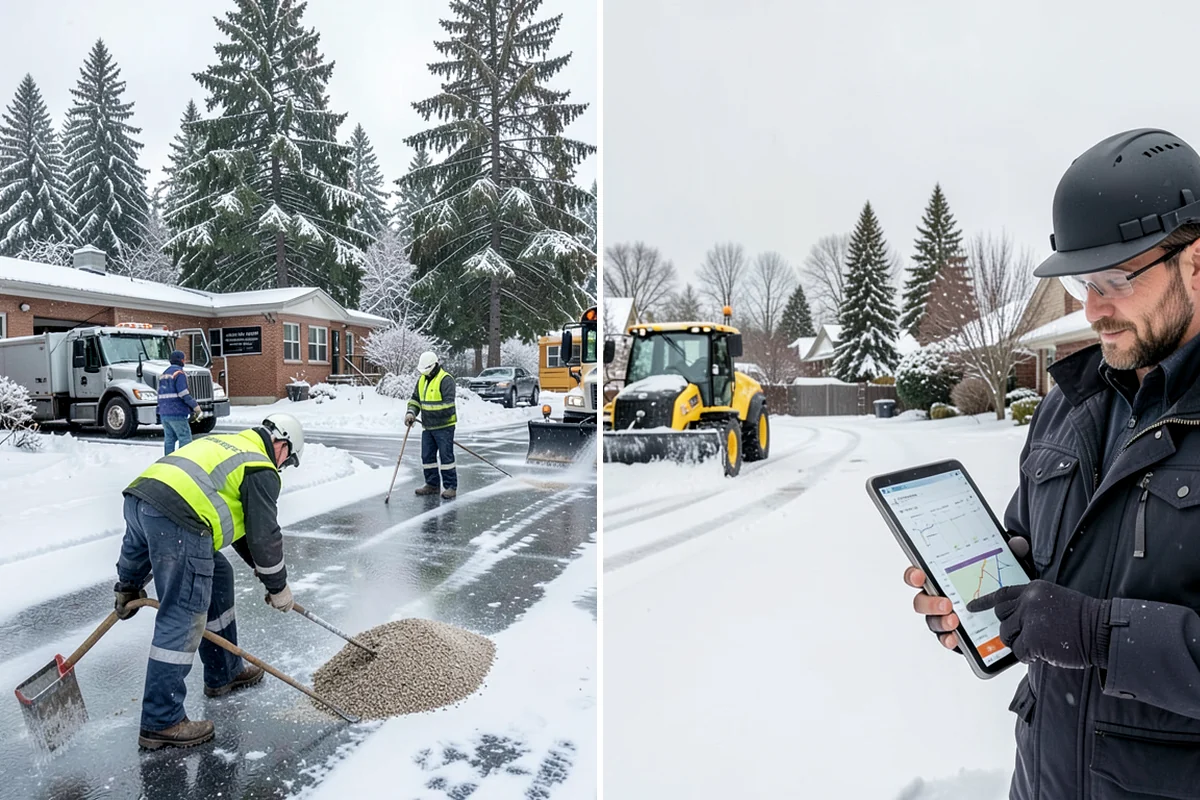 Retail Snow Hauling in Lake Forest Park, King County, WA - We identify piles blocking parking and storefront views