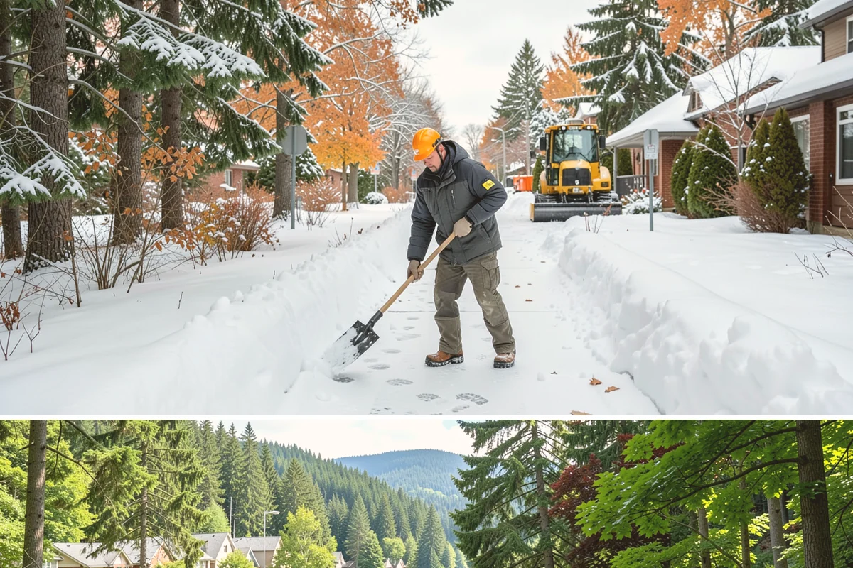Retail Snow Hauling in Lake Forest Park, King County, WA - Retail hauling is best done after accumulation builds or when repeated freezes turn storefront piles into lasting ice.