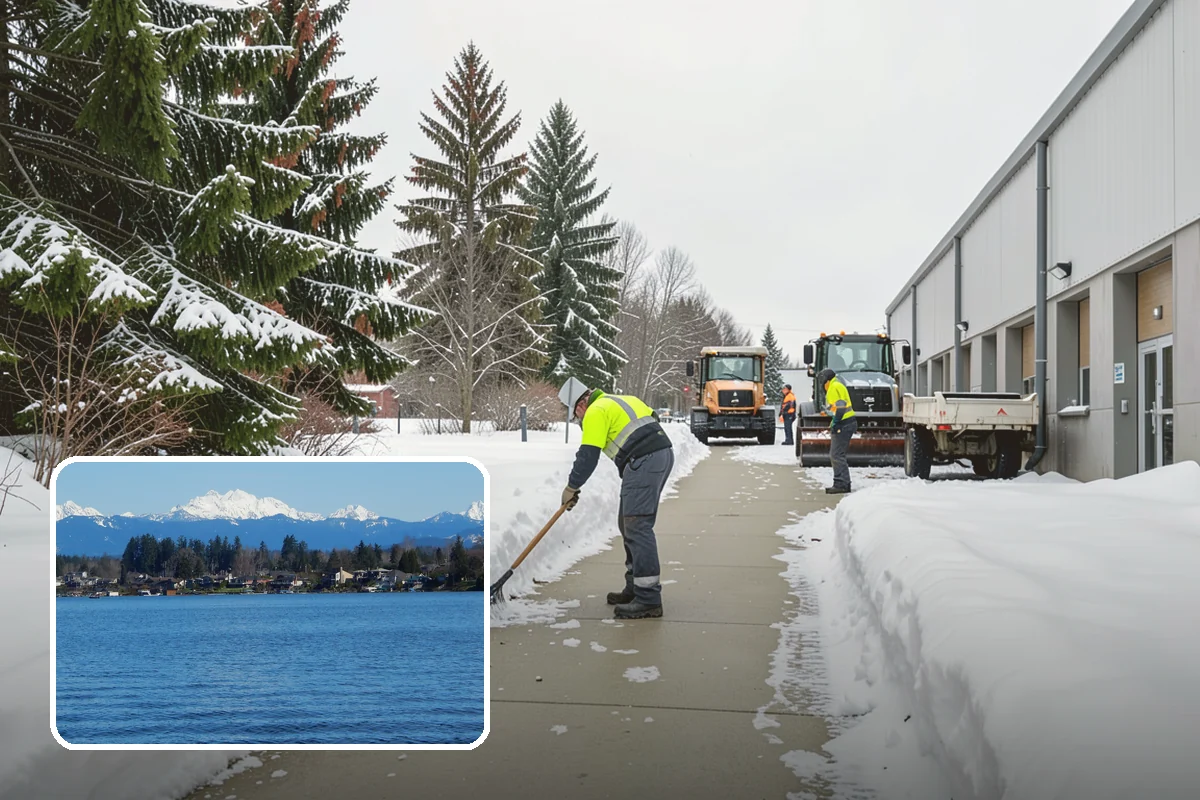 Retail Snow Hauling in Lake Stevens, Snohomish County, WA - Keeps storefronts visible and parking fully open