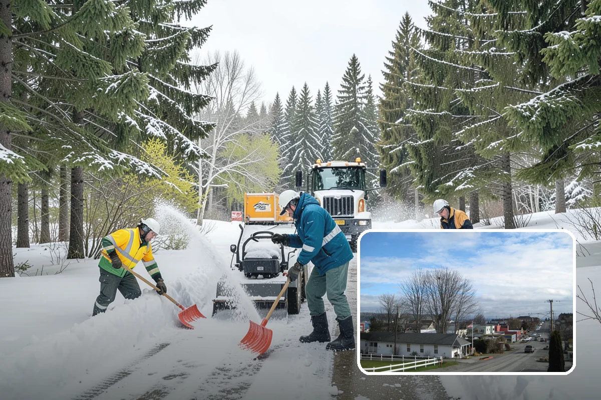 Retail Snow Hauling in Langley, Island County, WA - Keeps storefronts visible and parking fully open
