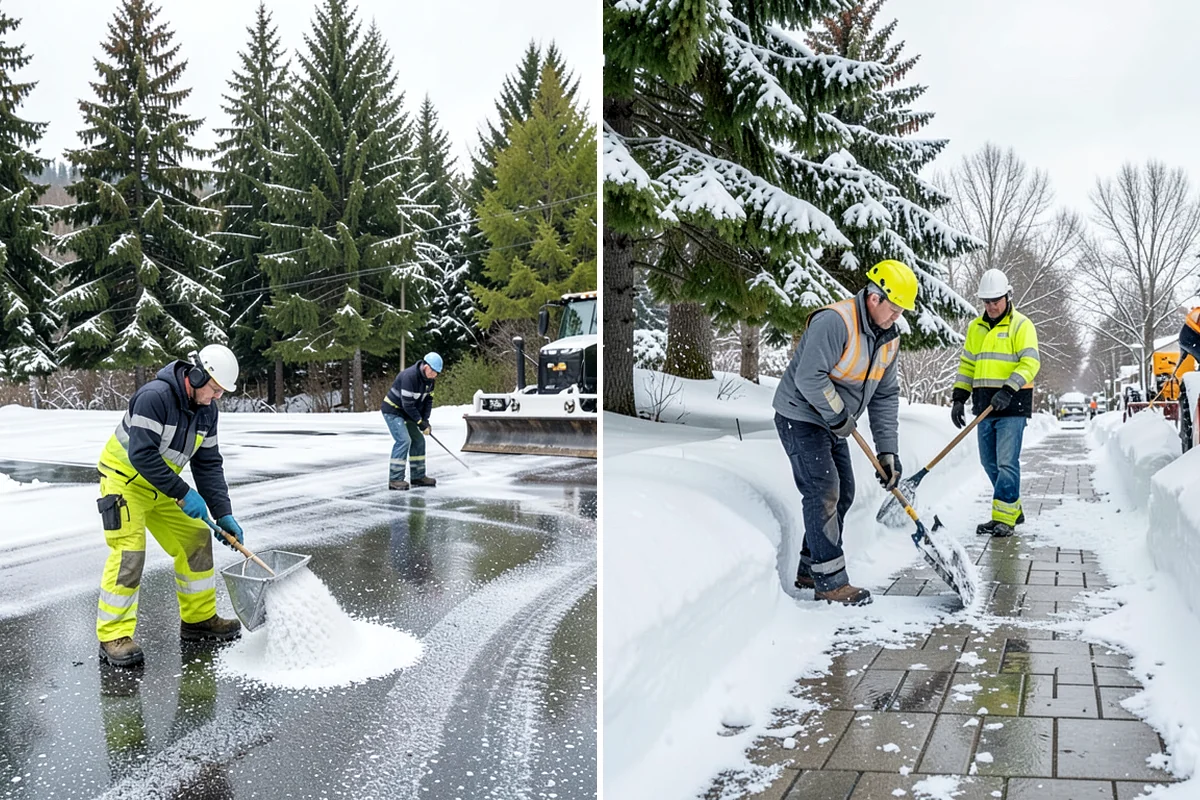 Retail Snow Hauling in Maple Valley, King County, WA - We identify piles blocking parking and storefront views