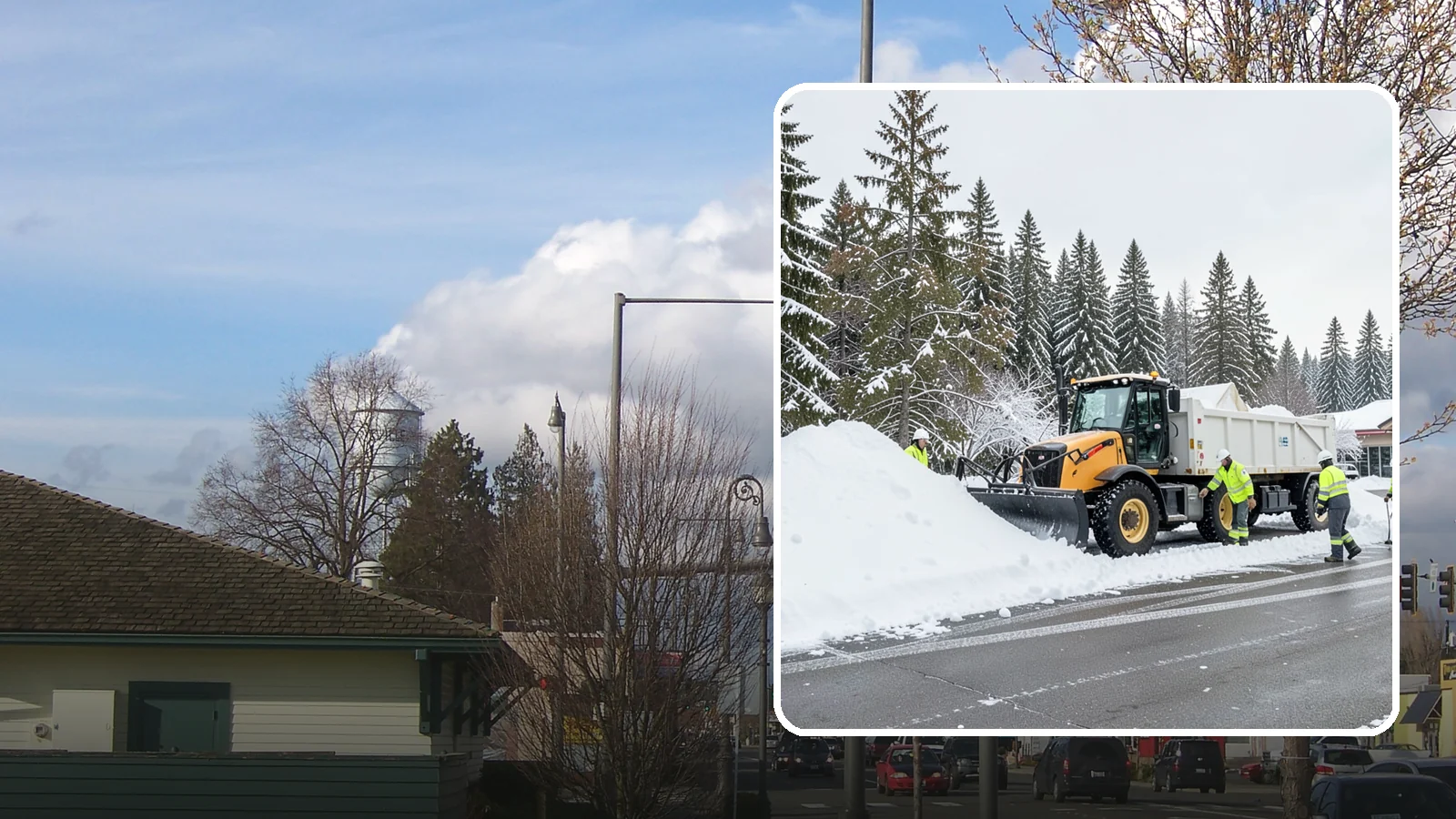Retail Snow Hauling in Marysville, Snohomish County, WA - We haul snow away from retail storefronts and lots so customer parking and entrances stay open and inviting.