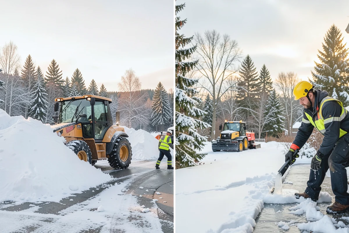 Retail Snow Hauling in Marysville, Snohomish County, WA - We identify piles blocking parking and storefront views
