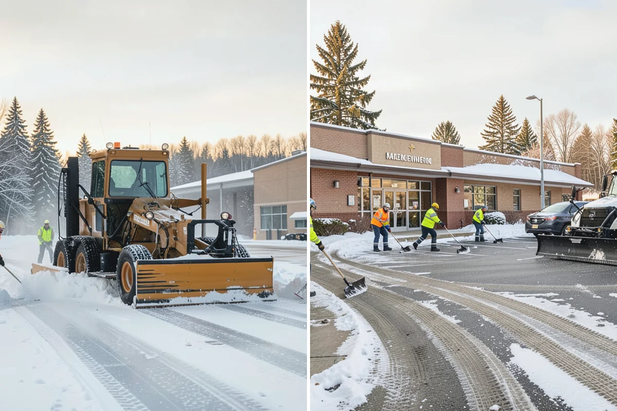 Retail Snow Hauling in Medina, King County, WA - We identify piles blocking parking and storefront views