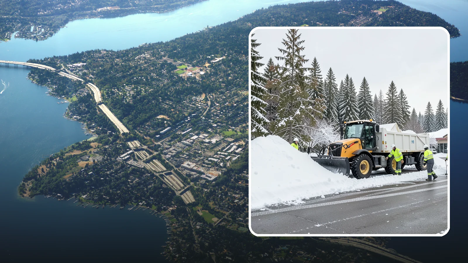 Retail Snow Hauling in Mercer Island, King County, WA - We haul snow away from retail storefronts and lots so customer parking and entrances stay open and inviting.