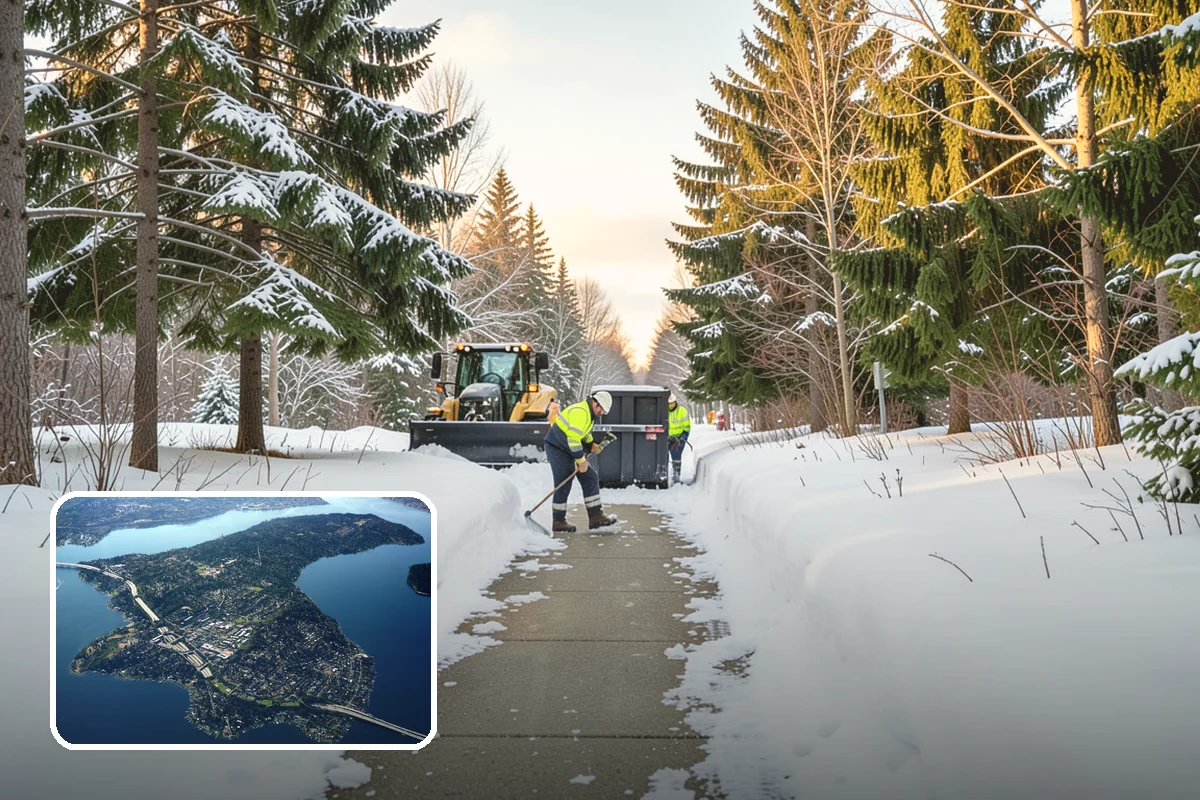 Retail Snow Hauling in Mercer Island, King County, WA - Keeps storefronts visible and parking fully open