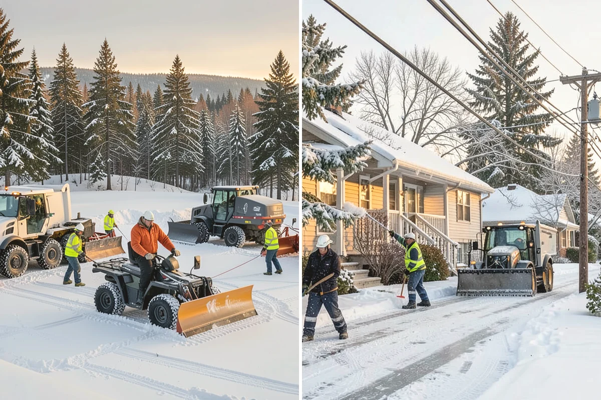 Retail Snow Hauling in Mill Creek, Snohomish County, WA - We identify piles blocking parking and storefront views