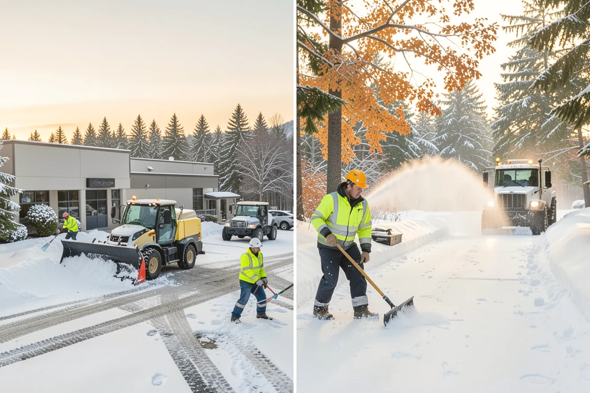 Retail Snow Hauling in Mukilteo, Snohomish County, WA - We identify piles blocking parking and storefront views