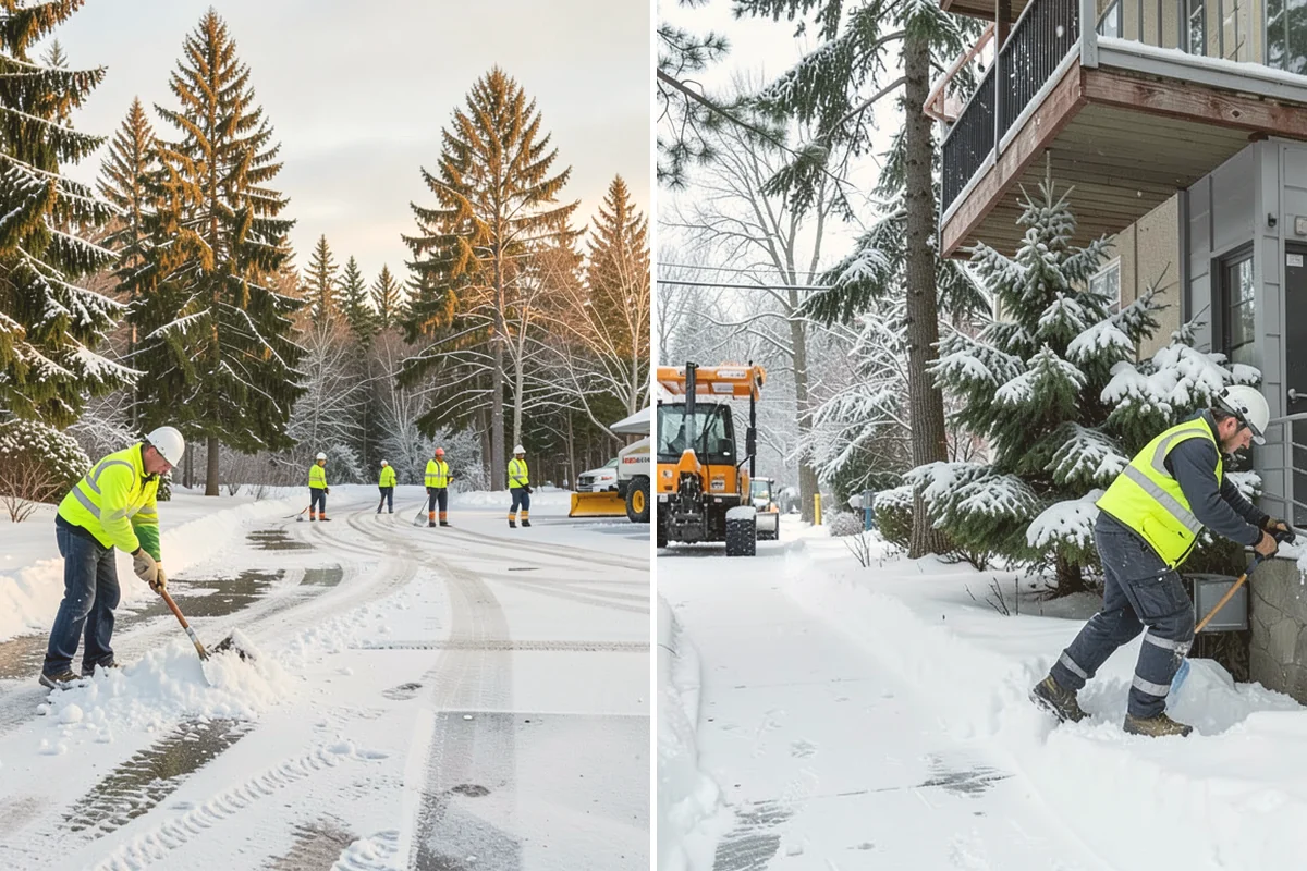 Retail Snow Hauling in Newcastle, King County, WA - We identify piles blocking parking and storefront views