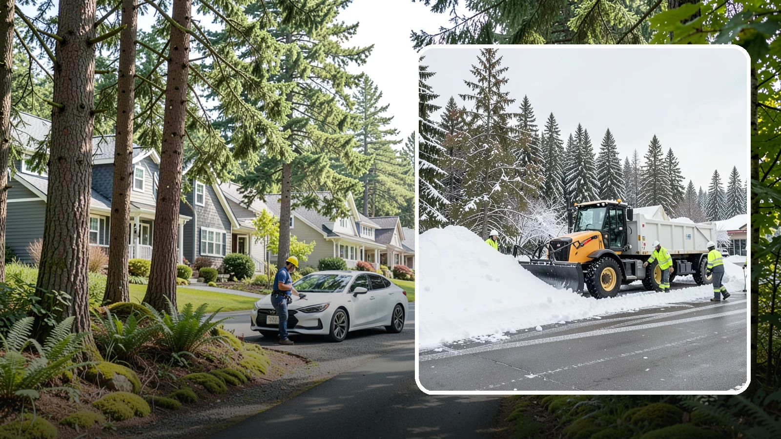 Retail Snow Hauling in Normandy Park, King County, WA - We haul snow away from retail storefronts and lots so customer parking and entrances stay open and inviting.