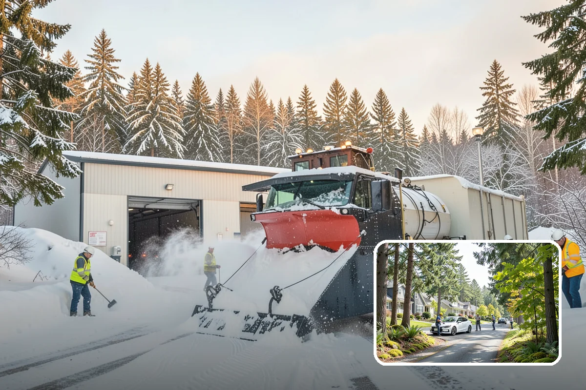 Retail Snow Hauling in Normandy Park, King County, WA - Keeps storefronts visible and parking fully open