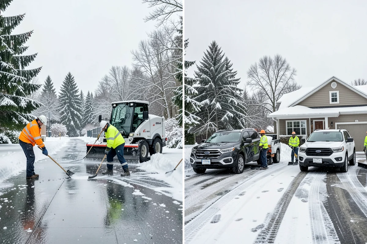 Retail Snow Hauling in Normandy Park, King County, WA - We identify piles blocking parking and storefront views