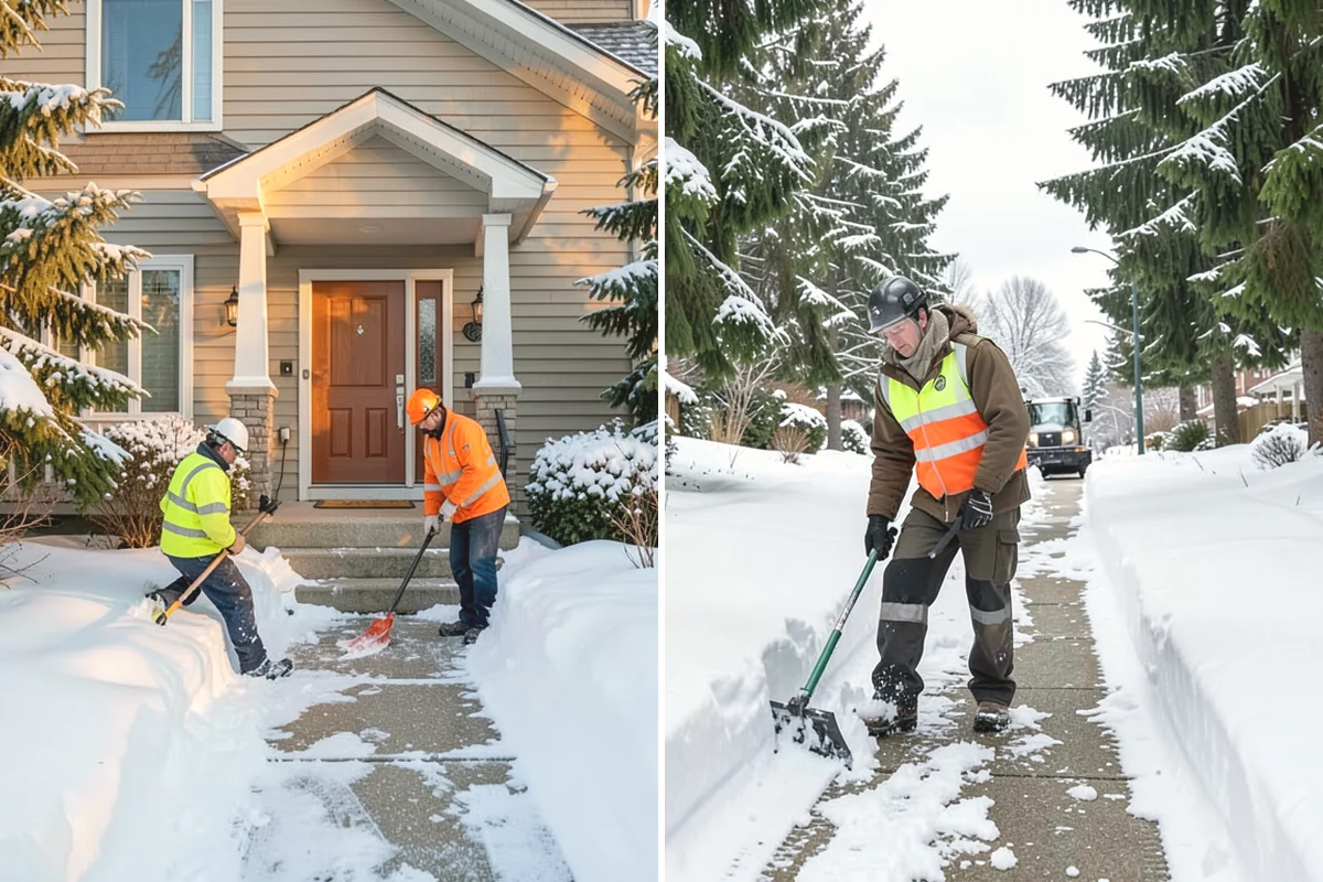 Retail Snow Hauling in North Bend, King County, WA - We identify piles blocking parking and storefront views