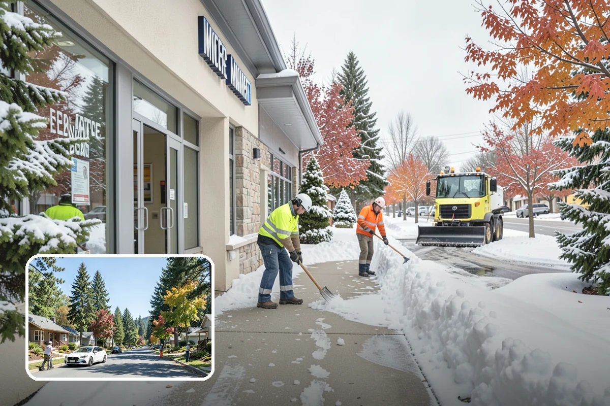 Retail Snow Hauling in Orting, Pierce County, WA - Keeps storefronts visible and parking fully open