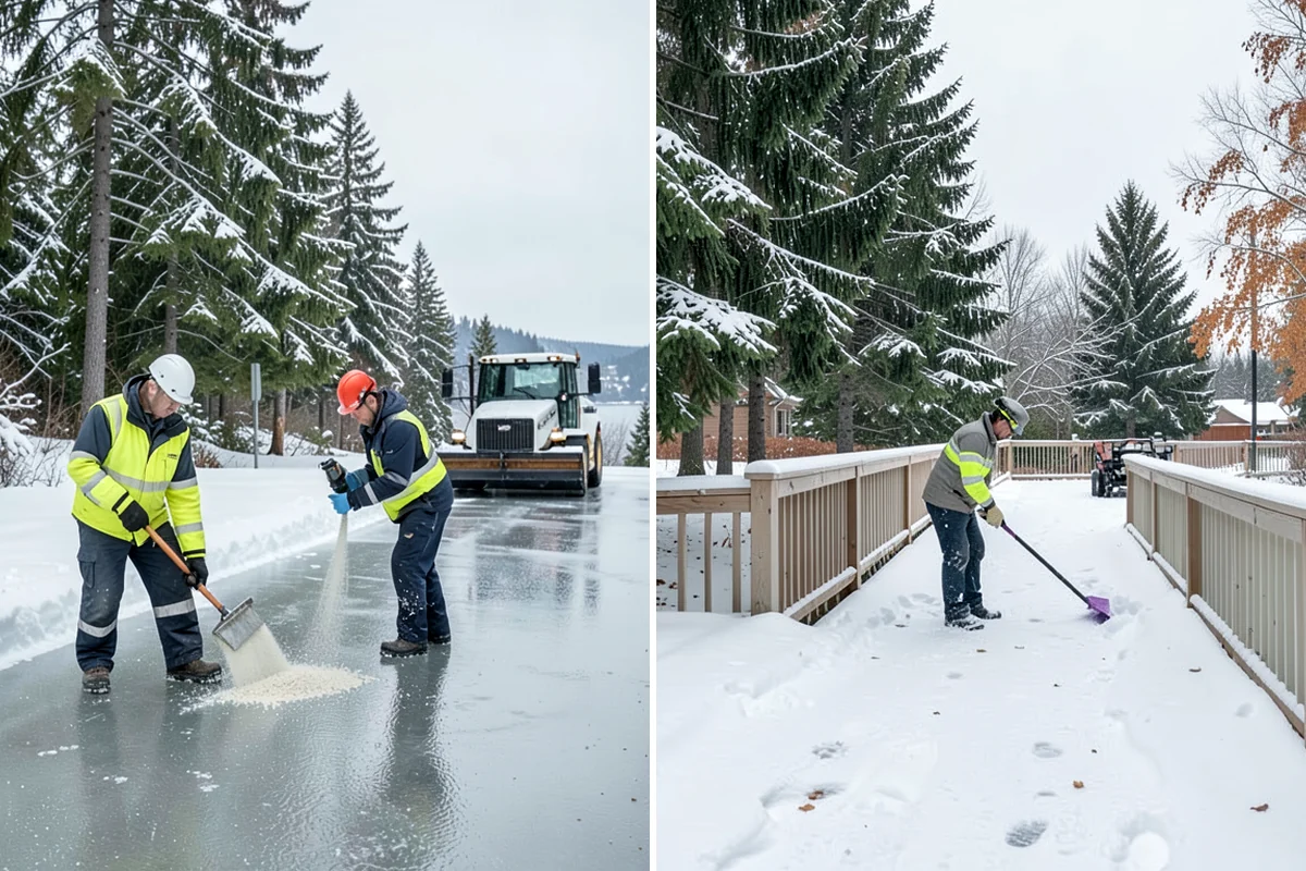 Retail Snow Hauling in Pacific, King County, WA - We identify piles blocking parking and storefront views