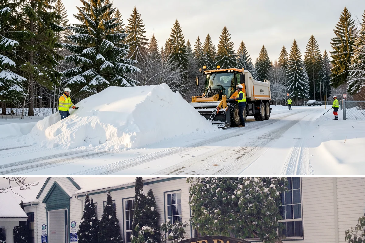 Retail Snow Hauling in Pacific, King County, WA - Retail hauling is best done after accumulation builds or when repeated freezes turn storefront piles into lasting ice.