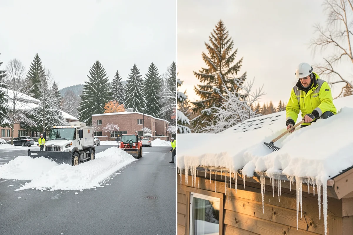 Retail Snow Hauling in Ruston, Pierce County, WA - We identify piles blocking parking and storefront views