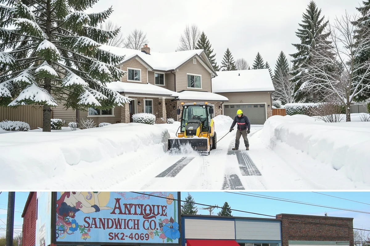 Retail Snow Hauling in Ruston, Pierce County, WA - Retail hauling is best done after accumulation builds or when repeated freezes turn storefront piles into lasting ice.