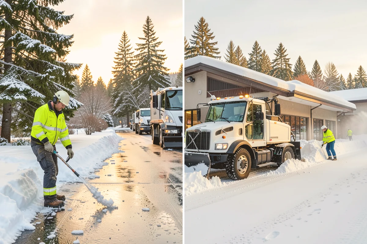 Retail Snow Hauling in Sammamish, King County, WA - We identify piles blocking parking and storefront views