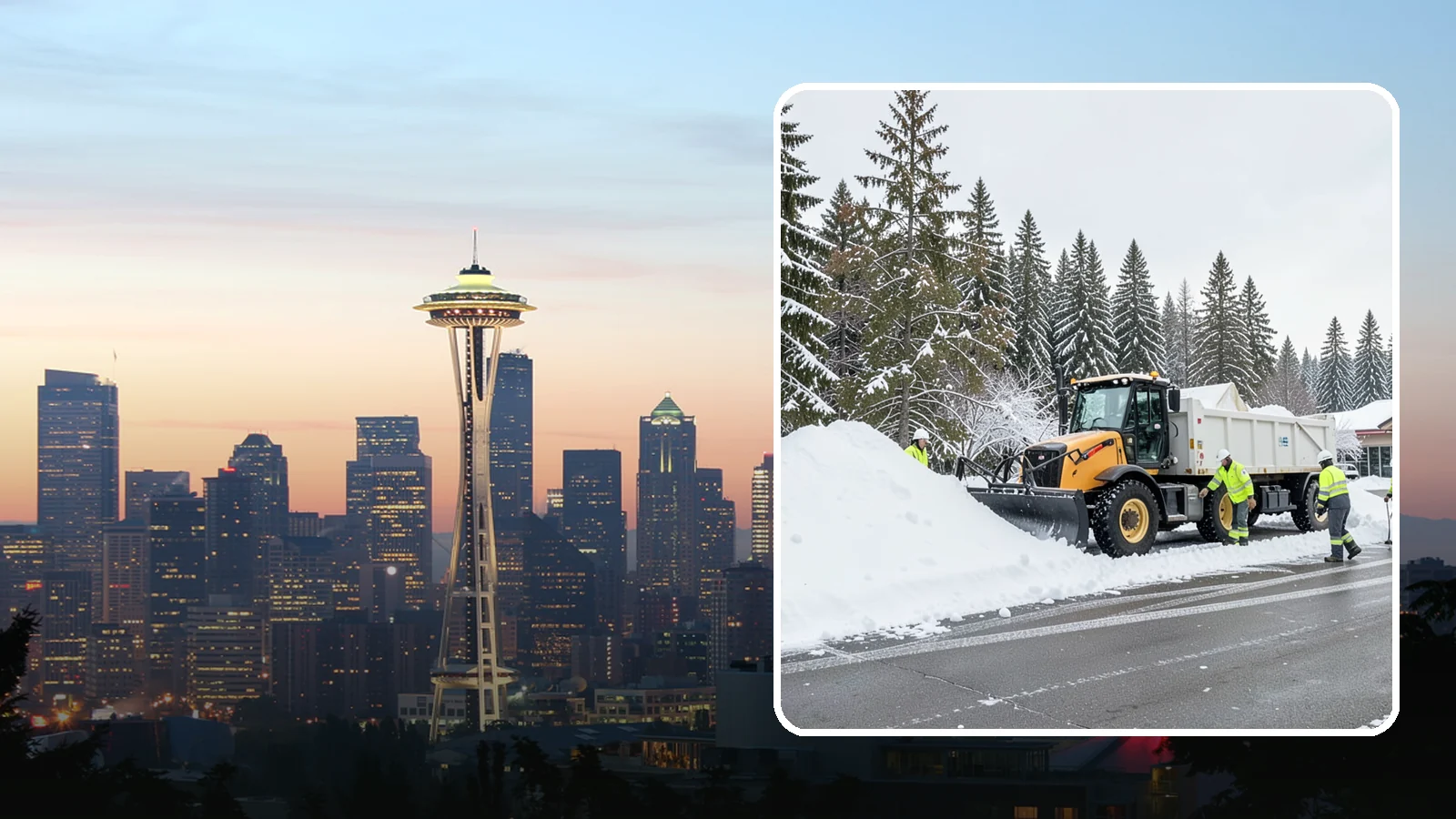 Retail Snow Hauling in Seattle, King County, WA - We haul snow away from retail storefronts and lots so customer parking and entrances stay open and inviting.