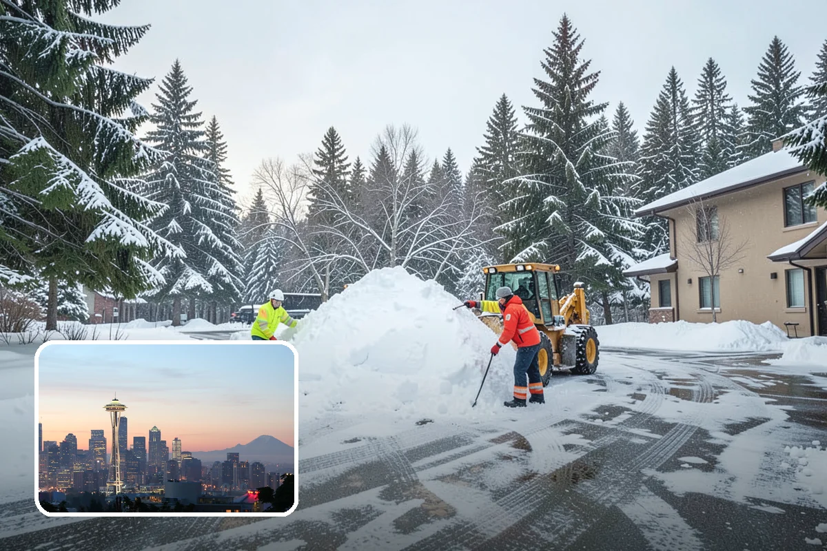 Retail Snow Hauling in Seattle, King County, WA - Keeps storefronts visible and parking fully open