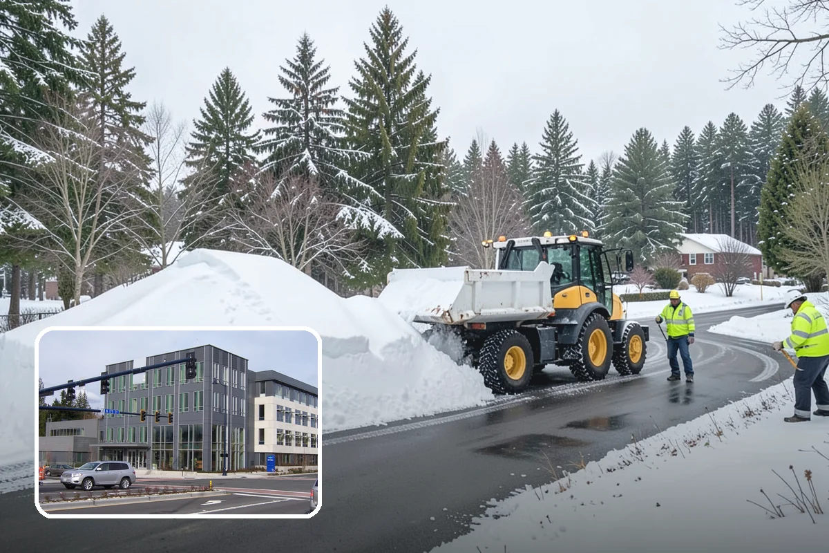 Retail Snow Hauling in Shoreline, King County, WA - Keeps storefronts visible and parking fully open