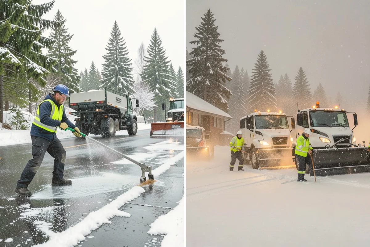 Retail Snow Hauling in Snohomish, Snohomish County, WA - We identify piles blocking parking and storefront views