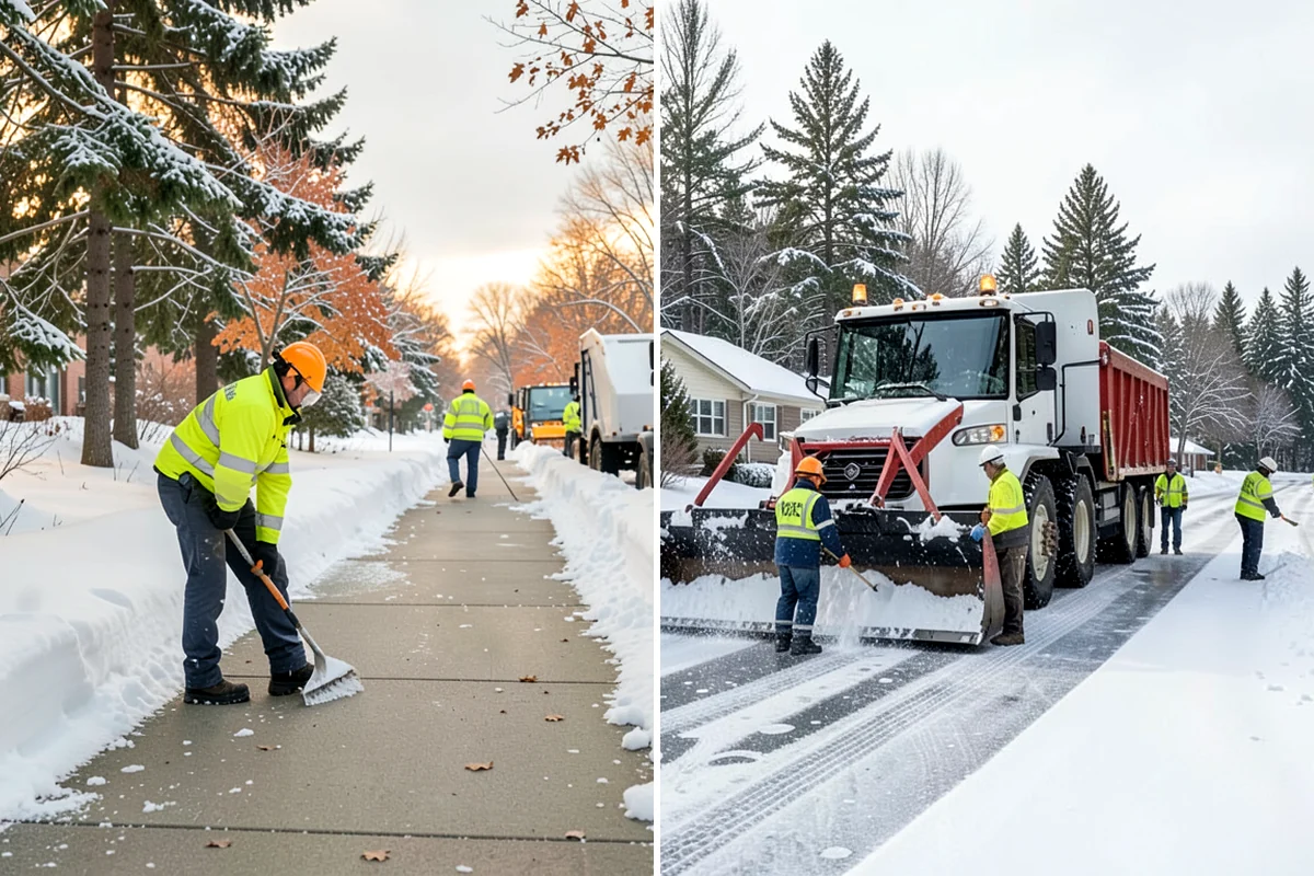 Retail Snow Hauling in Snoqualmie, King County, WA - We identify piles blocking parking and storefront views