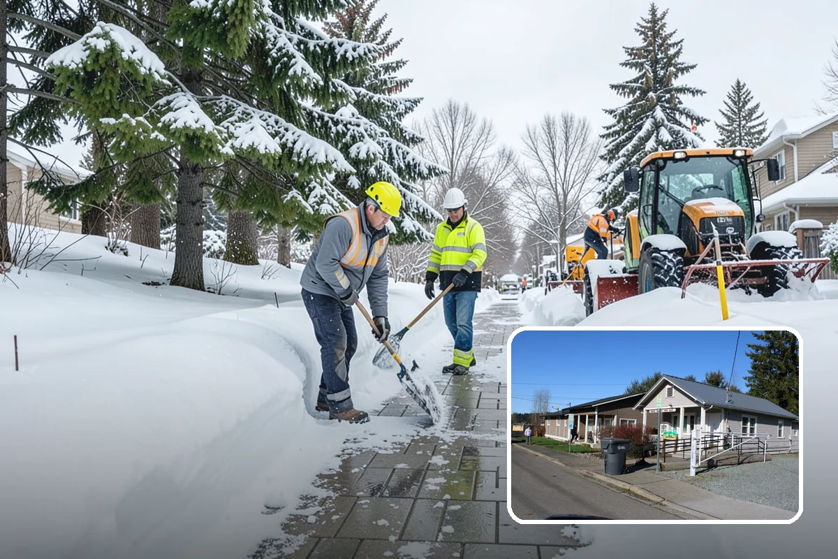 Retail Snow Hauling in South Prairie, Pierce County, WA - Keeps storefronts visible and parking fully open