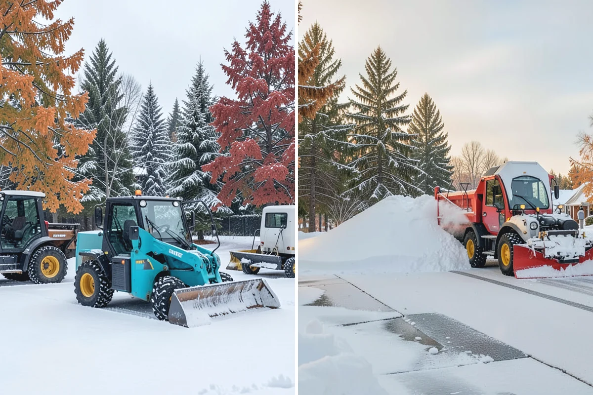 Retail Snow Hauling in South Prairie, Pierce County, WA - We identify piles blocking parking and storefront views