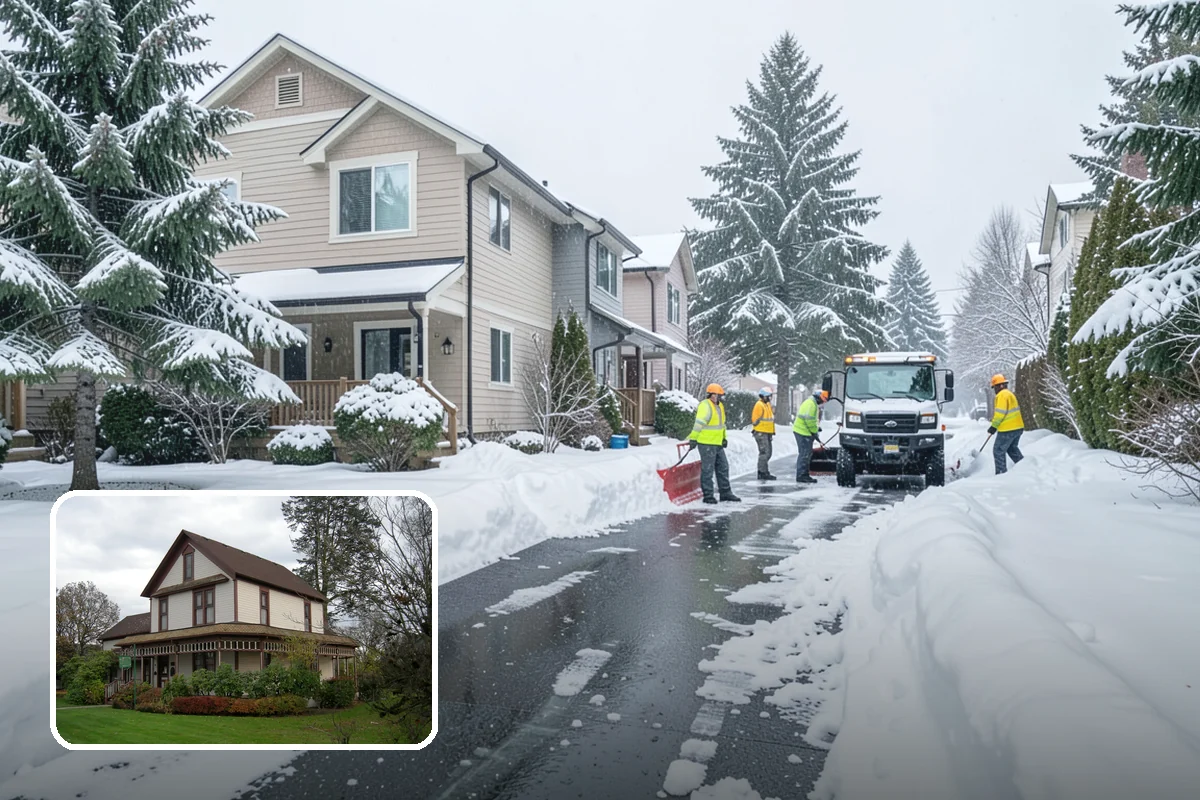 Retail Snow Hauling in Sumner, Pierce County, WA - Keeps storefronts visible and parking fully open